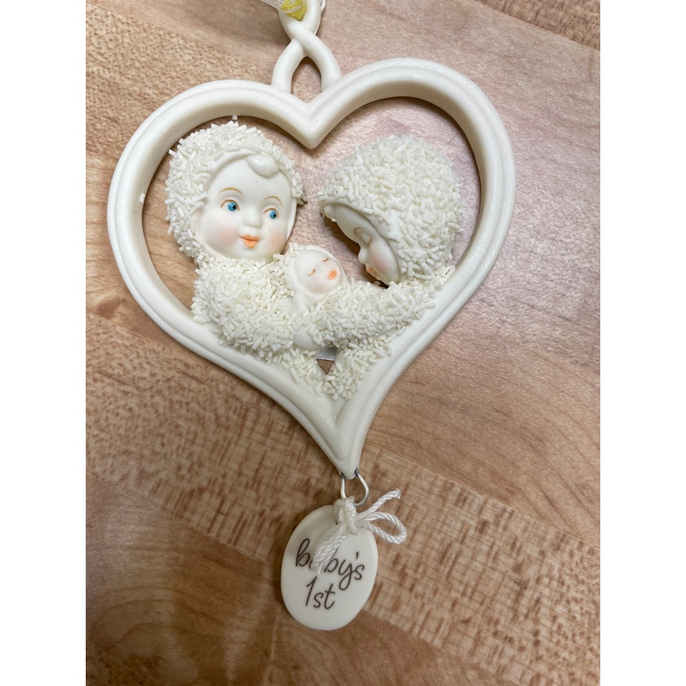 Department 56 Snowbabies Ornament Unisex OS White Baby's First Heart 6014161